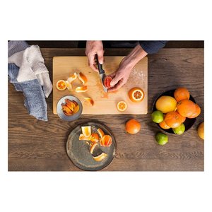 Cuchillo de Cocina de Acero Inoxidable con Hoja de 7 cm, Borde Duro Negro y Cromado, Cuchillo para Verduras 1051777 - Product Image 2