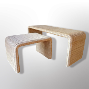 ชุดโซฟาหวายสไตล์โมเดิร์นสำหรับใช้ภายในบ้าน 2+1 ที่นั่ง พร้อมโครงเหล็กแข็งแรง สำหรับห้องนั่งเล่น - Product Image 1