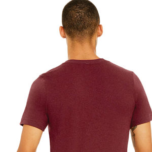 Airlume-Camiseta de algodón peinado y anillo, camiseta de manga corta CVC Unisex, 52% Poly 32, 48% oz, brezo Cardinal, 4,2 - Product Image 6