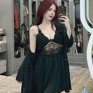 Precio de fábrica personalizado 2 piezas conjunto corto de las mujeres Natural ODM lavable tejido de punto Casual sólido para dormir ocio Vietnam - Product Image 2