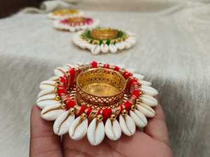 Soportes de luz de té COWRIE multicolor hechos a mano Vintage para decoración festiva del hogar y Regalos memorables decoración de Navidad regalo de Diwali - Product Image 4