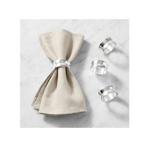 Anneaux de serviette en aluminium de style occidental pour les fêtes de mariage Design créatif de fleurs pour la décoration de table de la maison du restaurant de l'hôtel - Product Image 4