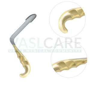 Vaslare vú phẫu thuật rút lại với 36mm spatulated răng vàng-tráng thép không gỉ xử lý làm bằng thép kim loại Epstein thiết kế - Product Image 6