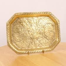 ถาดทองเหลืองเฉพาะสำหรับตกแต่งโต๊ะถาดเสิร์ฟชุบทอง - Product Image 3