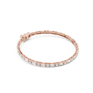 Rose Gold Plated LabGrown <b>Diamond</b> Luxury <b>Bracelet</b> 10k Certified Excellent Cut Unisex Wholesale Supply Export Quality India - Product Image 4