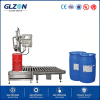 Machine de remplissage automatique GLZON pour fûts et IBC, système d'équipement de remplissage par pesage de liquides pour fûts de 20L à 200L et réservoirs IBC de 1000L