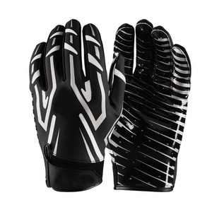 Guantes de Fútbol Americano Juveniles con Protección, Agarre Antideslizante de Silicona, Correa de Muñeca Ajustable, Tamaño y Colores Personalizables - Product Image 1
