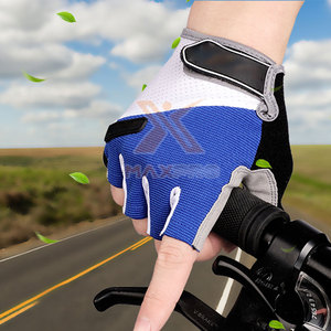 Unique Style Low MOQ Half <b>Finger</b> Non-Slip Breathable Mesh Cycling Gloves with Adjustable Wrist <b>Strap</b> Unisex - Product Image 5