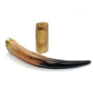 Handmade Natural Horn Viking Beer <b>Mug</b> <b>Metal</b> Accents Authentic Drinking Horn <b>Mug</b> Unique Craftsmanship - Product Image 4