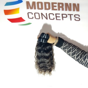 Black Color <b>Curly</b> Vendor Virgin Black Woman 100% Indian Natural Wholesale Temple Bundles Human Hair <b>Extensions</b> - Product Image 3