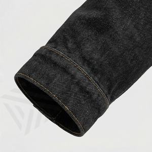 Veste coupe-vent en toile délavée surdimensionnée à manches longues de couleur personnalisée de haute qualité, coupe ajustée, hiver, hip-hop, femme, coton teint - Product Image 6