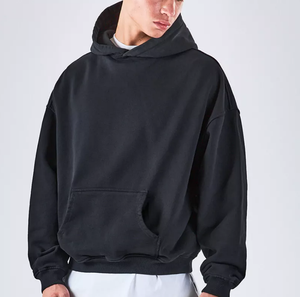 Sweat-shirt à capuche pour homme pas cher, 100% coton, tendance, décontracté, chaud, doux, confortable, à porter tous les jours, hiver, automne - Product Image 2