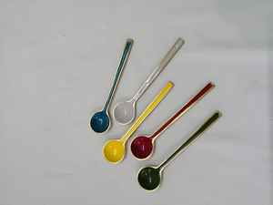 Hot Vantage Premium Unique Moderne Fantaisie Plaqué Or Petite Fantaisie En Acier Inoxydable Mat Polonais Brillant Polonais Fantaisie Petite cuillère à thé - Product Image 4