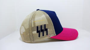 Gorras Trucker de 5 Paneles con Logotipo Personalizado Tejido al por Mayor, con Cierre Ajustable y Malla Transpirable en la Parte Trasera, ODM/OEM, Vietnam - Product Image 5