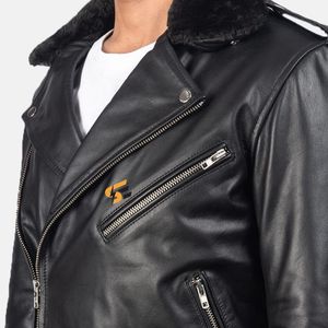 Meilleure vente Veste de moto de course en cuir véritable pour hommes XL Plus Size Respirant Séchage rapide Teint uni Course d'hiver Motocross - Product Image 5