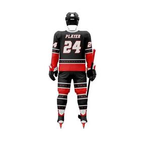 ชุดเครื่องแบบฮ็อกกี้น้ำแข็งโพลีเอสเตอร์100% 20ชุดพร้อมโลโก้แบบกำหนดสีและระบายอากาศได้รวดเร็ว - Product Image 3