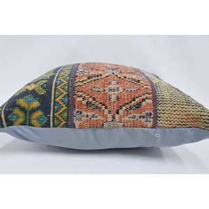 24x24นิ้วหมอนผ้าวูลถักโบฮีเมียนหลากสีลายดอกไม้วินเทจไม่ลื่นเป็นมิตรกับสิ่งแวดล้อมถอดออกได้ - Product Image 5