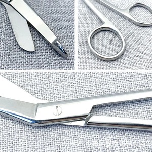 กรรไกรตัดผ้าพันแผลทำจากเหล็กสแตนเลสผ้าพันแผลสำหรับผ่าตัด & กรรไกรทางการแพทย์สำหรับการปฐมพยาบาลและการใช้ทางคลินิกเครื่องมือสัตวแพทย์ - Product Image 4