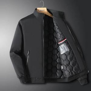 Men's Casual Cotton Padded Winter Jacket Autumn Thick Warm <b>Coats</b> with Fur Decoration Solid Colour New Top Outwear - Product Image 4