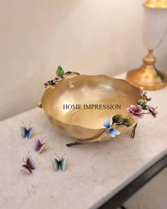 New Arrival Disposable Eco-Friendly Polished Aluminum Metal Gold Plated <b>Bowls</b> <b>for</b> Serving Chocolates <b>Dessert</b> Modern Design - Product Image 6