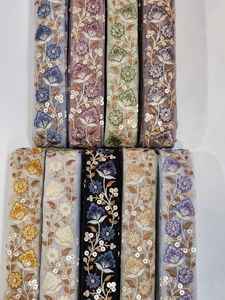 Dentelle broderie conceptions lourd multi couleur cordon dentelle tissu lacets tissus pour femmes - Product Image 2