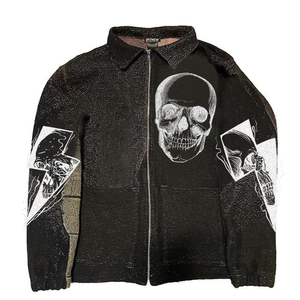 DiZNEW 2022 Hiver Nouveau Style Ethnique Jacquard Épaissi Chaud Nouveau Artisanat Zip Fly Street Collar Monstrueux Veste Décontractée Manteau - Product Image 1