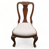 Chaise de salle à manger moderne de luxe en bois massif avec siège rembourré et fonction rafraîchissante pour appartement, salle à manger, utilisation en extérieur