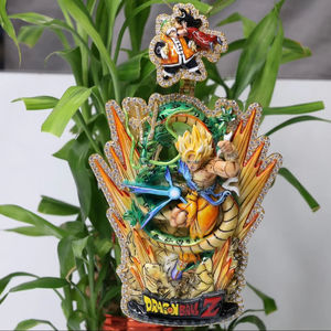 Pendentif Dragon Ball Z Goku Shenron en argent 925 avec pendentifs et breloques de bijouterie fine, cadeau pour elle, diamant moissanite - Product Image 1