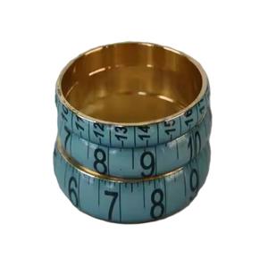 2025 New Arrival Blue Resin <b>Bangle</b> With Measurement Tape Design Bracelets <b>Bangles</b> Patterns Available in All Colors - Product Image 6