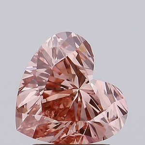 Fancy Vivid Pink Heart Forma suelta Lab Grown Diamonds 1,76 quilates Lab Diamond VVS2 para anillo de compromiso o joyería Maki - Product Image 1