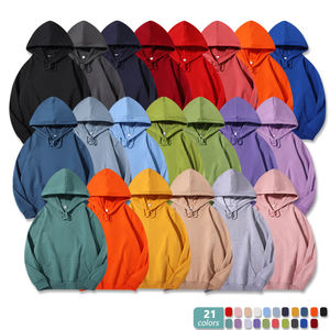 Invierno personalizado pulóver Sudadera con capucha 100% algodón sólido Vintage High Street estilo secado rápido transpirable Regular Fit Unisex - Product Image 2