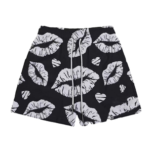 กางเกงขาสั้นแห้งเร็วใส่ได้ทั้งชายและหญิงระบายอากาศได้ดีกันน้ำออกแบบได้เองสไตล์ทึบพิมพ์ลายแบบซับลิเมชันลุคลำลอง - Product Image 2