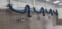 Dépoussiéreur de filtration de fumées de soudage dépoussiéreur mobile robot extracteur de fumée de soudage bras d'extraction flexible universel