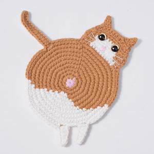 Almohadilla Aislante de Ganchillo Hecha a Mano, Resistente al Calor, con Diseño de Cordero, Ternero, Gatito, Bonito y Adorable, de Hilo, de Gran Venta - Product Image 1