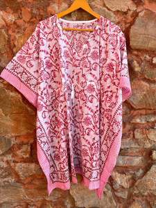 Indien main bloc imprimé Voile coton Caftan belles robes décontractées pour la plage nuits d'été robe en pur coton naturel pour la plage - Product Image 5