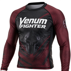 Camisetas Rash Guard Personalizadas para Hombre, Sublimadas, al por Mayor, de Alta Calidad, Compresión Deportiva, Venum Fighter Rash Guard - Product Image 1