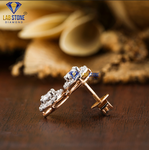 Collar de diamantes de corte redondo TDW 14.178, oro amarillo de 18 quilates certificado/no certificado, Joyería de diamantes cultivados en laboratorio - Product Image 5