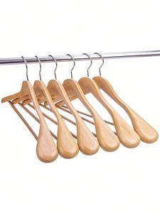 VARIEDAD HECHO A MANO MEJOR Estilo de boutique de alta calidad Percha de madera de loto de grado con muescas con percha de traje de barra - Product Image 4