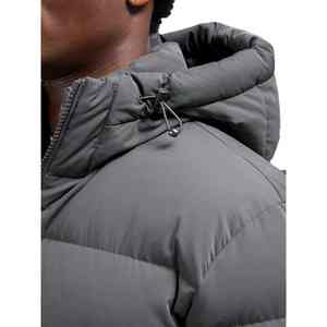 High Quality Fashion Men's Long Stand Collar Front Logo Cotton Filled <b>Winter</b> Puffer <b>Jacket</b> - Product Image 2