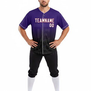 New <b>Design</b> Different Color Baseball Uniform According To Customer Demand Baseball Uniform For Sale - Product Image 3