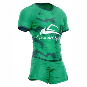 Uniformes de rugby personalizables Diseño de conjunto transpirable con impresión de logotipo personalizado para equipos - Product Image 1