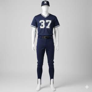 Uniforme de baseball professionnel entièrement personnalisé, respirant, imprimé, 100% polyester, durable et confortable - Product Image 2