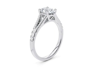 Haute sur demande 2 Ct taille ovale diamant cultivé en laboratoire bague de fiançailles bague en diamant d'or pour les femmes à un prix abordable - Product Image 2
