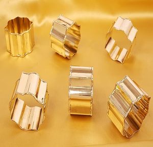 Lujosos servilleteros de metal redondos hechos a mano, diseño clásico para comedor, boda, fiesta y hebillas de aniversario - Product Image 3