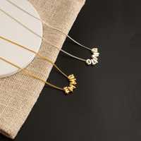 Collar con Nombre Inicial Personalizado en Plata de Ley 925, Chapado en Oro Amarillo de 14K, Joyería con Letra 3D, Regalo de Cumpleaños