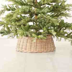 กระโปรงหวายสำหรับตกแต่งเทศกาลคริสต์มาสฝาครอบฐานธรรมชาติคอปกทรงต้นไม้หวายที่ดีที่สุดสำหรับตกแต่งเทศกาลในร่ม - Product Image 2