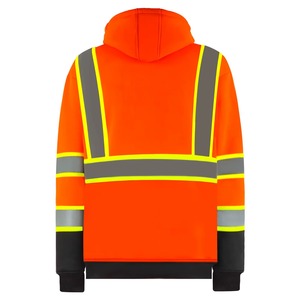 เสื้อฮู้ด Viz สูงพร้อมเทปสะท้อนแสงเสื้อฮู้ดที่มองเห็นได้ชัดเจนชุดทำงานระบายอากาศได้ดีสำหรับงานกลางแจ้งตอนกลางคืน - Product Image 4
