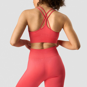 Vente en gros Vêtements de sport grande taille personnalisés pour femmes Soutien-gorge de sport Leggings 2 pièces Ensembles yoga pour femmes pour la gym - Product Image 5
