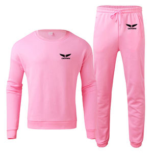 Sweat-shirt de jogging deux pièces pour hommes, poids lourd de haute qualité, logo personnalisé, survêtement d'hiver de grande taille, survêtements longs à bon prix - Product Image 5