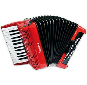 DISCOUNT SALES NEW FR1X Digital Piano V-<b>Accordion</b> in Red (FR-1X) - Product Image 1
